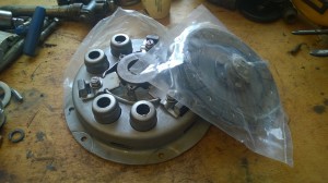 Clutch assembly and drive plate - for a Bertolini315
